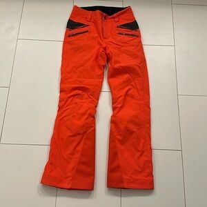 SPYDER womens snow ski pants orange 6